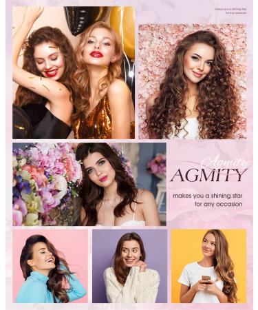 Agmity Chocolate Brown Clip-In Hair Extensions 40cm - 7 Pieces 120g 100% Remy Real Hair Invisible & Smooth #4 - Buy Online on GoSupps.com