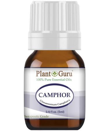 Camphor Essential Oil 5 ml 100% Pure Undiluted Therapeutic Grade. for Skin Body Hair Growth and Aromatherapy Diffuser.
