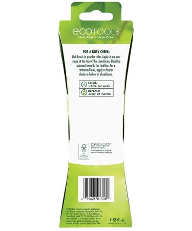 EcoTools Precision Blush Makeup Brush | Vegan & Cruelty-Free Cheek Brush for Powder | Eco-Friendly Face Makeup Brush - Buy Online on GoSupps.com