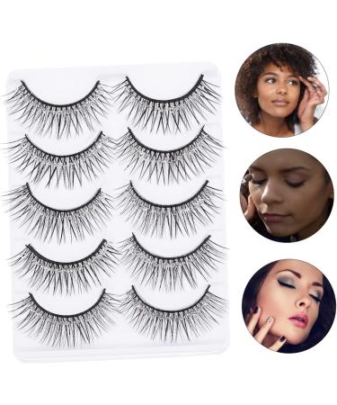 minkissy 10 Pairs Eyelashes Fluffy Eyeslash Natural Eye Lashes Halloween Makeup Supplies Long Extension Eyeslash Christmas Eye Lashes Makeup Lash Makeup Eyelash 3d Fiber Multi-layer - Buy Online on GoSupps.com