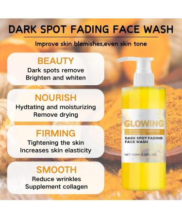 Turmeric Salicylic Acid Facial Cleanser - Turmeric Face Wash - Deep Cleansing Foaming Turmeric Face Cleanser - Face Care - Face Wash Women - Clean and Clear Face Wash for Removing Acne & Impurities - Buy Online on GoSupps.com