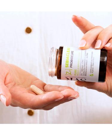 SVR - Sebiaclear Probiocure - Anti-Blemish* - For Acne-prone Skin (Black Spots Enlarged Pores Shine) - Gluten Free - 30 Capsules - Buy Online on GoSupps.com