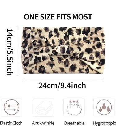 scicent Head Scarfs for Women Elastic Soft Boho Headband Flower Leopard Yoga Sport Hairbands Headbands For Women's Hair - 17 9217 - Buy Online on GoSupps.com
