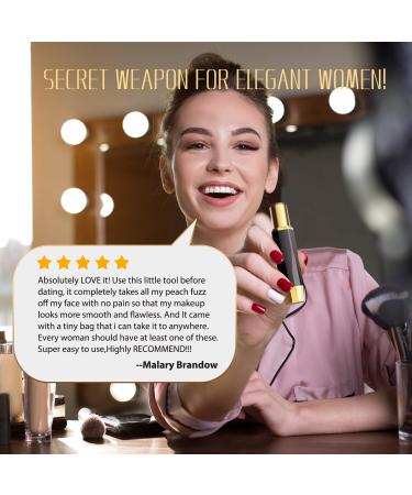 2-in-1 Painless Facial Hair Removal & Eyebrow Trimmer for Women - LED Light, Peach Fuzz Remover for Lip, Cheek, Chin, Arms, Legs & Body - Buy Online on GoSupps.com
