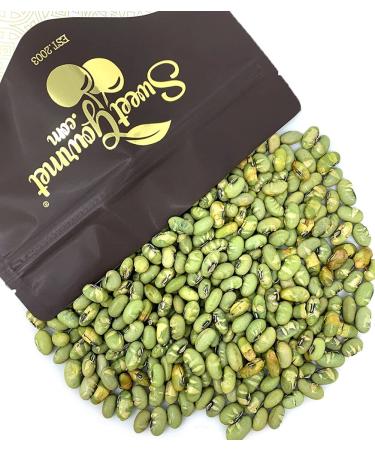SweetGourmet Lightly Salted Dry Roasted Imported Edamame Green Soybeans | 1 Pound 1 Pound (Pack of 1)
