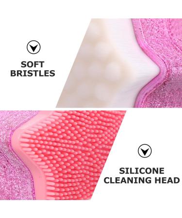 Minkissy Star Shape Facial Skin Scrubber Brush - Double-Sided Exfoliating and Pore Cleansing Brush for Sensitive Skin - Portable Face Massager and Skin Exfoliator - Buy Online on GoSupps.com