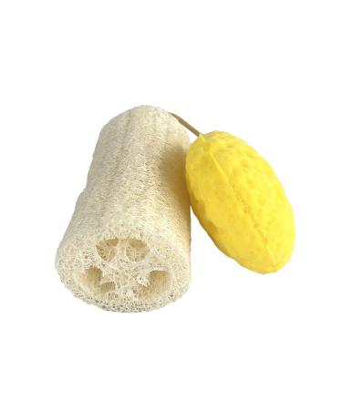Serenelife Loofah Sponge  - Exfoliating Scrubber for Body Care in Bath Spa Shower  Remove Dead Skin  Great for Household Cleaning and Bathing/Scrubbing  Bathroom Necessity for Men and Women