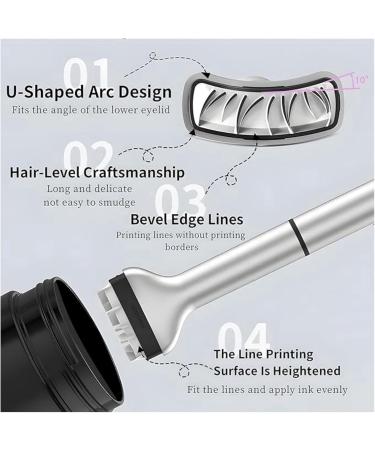 Lower Lash Stamp Bottom Lashes Stamp with Ink & Eyeliner Reusable Lower Eyelash Stamp Eyelash Stamp Double-ended Bottom EyeLashes Stencil Stamps Eyeliner Stamp Wingliner Stamp and Drag Eyeliner Black - Buy Online on GoSupps.com