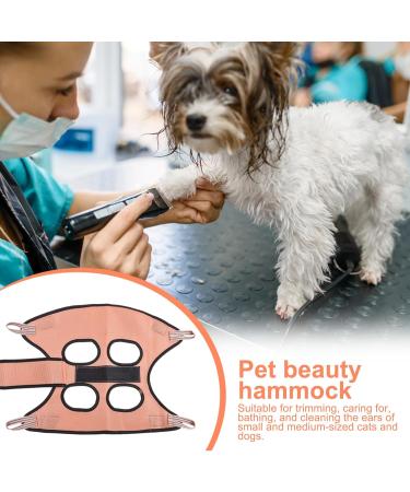 Hoaaigo Pet Care Hammock for Cats & Dogs - Breathable Loop Dishes & Nail Care Bag (M Pink) - Ultimate Pet Grooming Solution - Buy Online on GoSupps.com