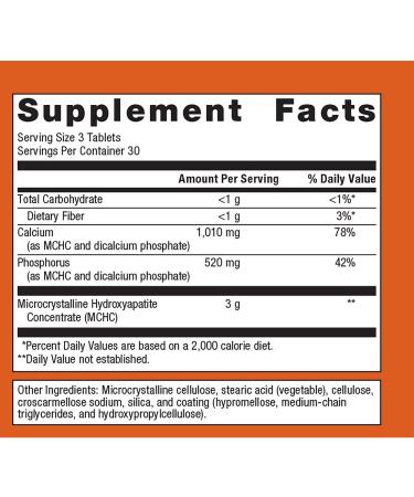 Metagenics Bone Builder Extra Strength Tablets - 60 Servings | Supports Healthy Bone Density with Calcium and Phosphorus - Buy Online on GoSupps.com