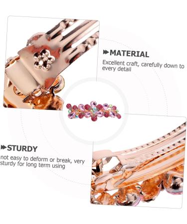 Beaupretty Metal Hair Clip rhinestone hair clip Bling hair clips Rhinestones hair clips for women spring hair clip hair styling barrettes for women Miss Metal headgear - Buy Online on GoSupps.com