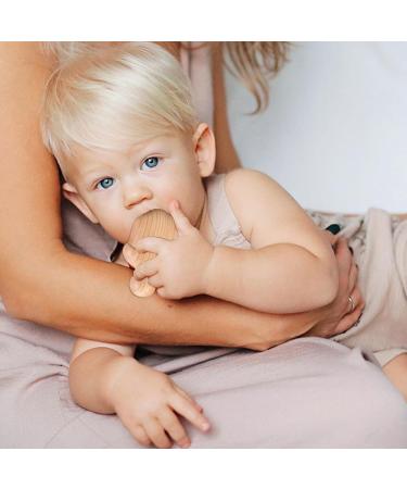 Natural Wooden Bite Rings for Babies | Safe & Portable Teething Toys | Children's Room Ornament - Firulab 5cm - Buy Online on GoSupps.com