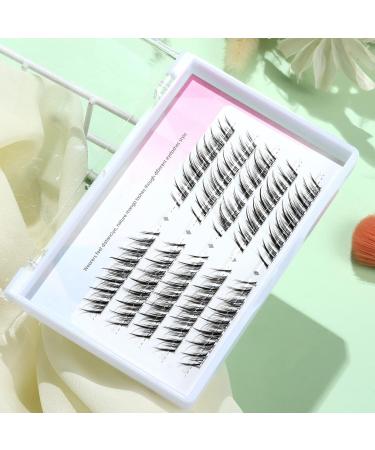 Manga Lashes Natural Look Individual Lash Wispy Silky Anime Eyelashes Cluster Japanese Cosplay False Eyelashes Reusable Look Like Extensions DIY At Home(Fox eye style 1) - Buy Online on GoSupps.com
