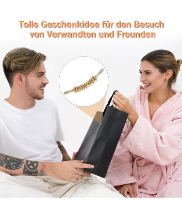 Whchiy Wooden Massage Roller | Anti-Cellulite Deep Tissue Massager with Handle - Buy Online on GoSupps.com