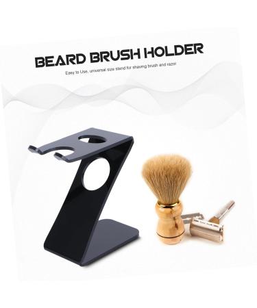 Premium Acrylic Brush Holder & Razor Stand | Universal Beard & Shaving Brush Organizer - Buy Online on GoSupps.com