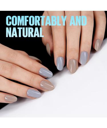 Tomicca 240 Pieces Clear Nail Tips - Acrylic Half Cover French & Oval Sets | 12 Sizes for DIY Nail Studios & Extensions - Buy Online on GoSupps.com