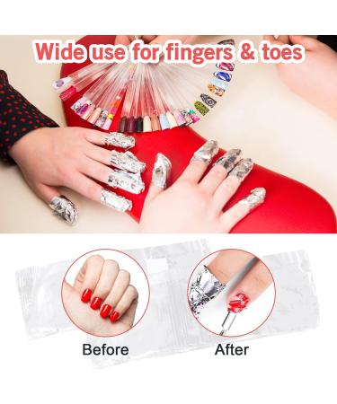 Sularpek Foil Nail Wraps 200 Pcs with Cuticle Pusher | Gel Nail Remover for Fast & Gentle Soak Off | Nail Foils for Gel Nails - Buy Online on GoSupps.com