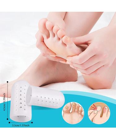 16 Pieces Gel Toe Caps - Silicone Protection for Bubbles Friction & Ingrown Toenails | Breathable Comfort - Buy Online on GoSupps.com