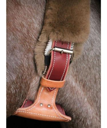 Merino Sheepskin Cover for Dare Cribbing Control Collar - Black | Comfort Rub Mark Prevention & Temperature Regulation | Handcrafted with Dense Wool - Buy Online on GoSupps.com