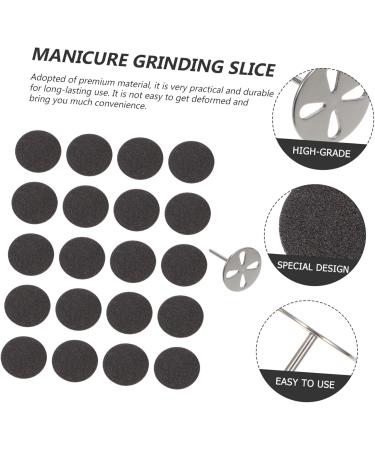 RORPOIR 1 Set Nail Polishing Sheets Nail Kits Sanding Disc Attachment Electric Grinding Slices Nail Disc Bit Power Nail File Pedicure Sanding Disc Stainless Steel Nail Drill Exfoliating - Buy Online on GoSupps.com