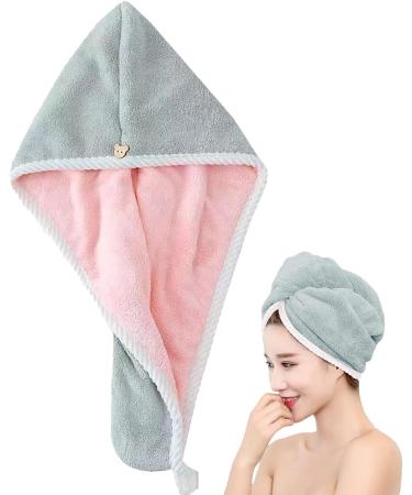 Shop Coral Fleece Quick Drying Hair Towel | Soft & Absorbent Unisex Hair Wrap for Skincare Makeup & Spa - International Shipping - Buy Online on GoSupps.com