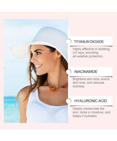 Duqulle Daily Sun Protection for Women Moisturizing Facial Sunblock Cream Lotion 50g Nongreasy Makeup Fixer for Sports - Buy Online on GoSupps.com