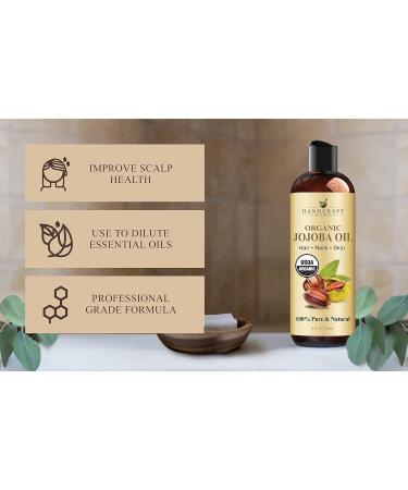 Handcraft Blends Clarifying Face Set: Jojoba Oil (8 Fl Oz) and Tea Tree Essential Oil (4 Fl Oz) 100% Pure & Natural for Acne Prone Skin and Scalp Care - Buy Online on GoSupps.com