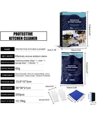 Heavy Oil Cleaning Powder - Oil Pollution for All-Around Clean Gentle Solution Kitchen Cleaning Powder for Pots Stoves Pot Bottoms Floors Sinks Faucets and Tiles Sreeka - Buy Online on GoSupps.com
