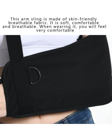 Fotgok Breathable Arm Sling with Waist Belt - Shoulder Immobilizer for Men and Women - Strong Support Brace for Shoulder Injury - Black - Buy Online on GoSupps.com