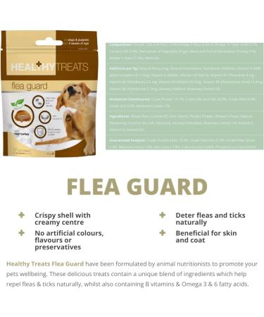 Dog Flea Cleansing Bundle | Johnsons Flea Shampoo for Dogs and Puppies from 12 Weeks 1x 200ml | Healthy Treats Flea Guard 1x 70g | Grooming and Flea Care Comb x1 | 1x Squeaky Donut Toy - Buy Online on GoSupps.com