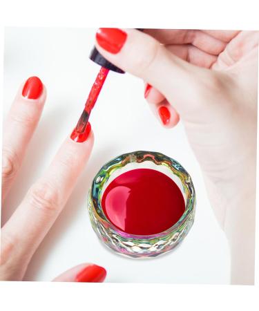FRCOLOR Manicures Liquid Cup nail crystal cup container Clear Nail Acrylic Liquid Cup terrarium nail acrylic dappen dish Nail acrylic liquid cup Nail Crystal Bowl powder cup Glass - Buy Online on GoSupps.com