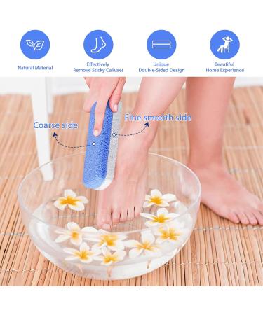 Foot Pumice Stone Foot Scrubber Pedicure Exfoliator Tool Double Sided Pedicure Stone Hard Dry and Dead Skin Callus Remover Foot Scrubber for Foot Care Spa Pack of 2 - Buy Online on GoSupps.com