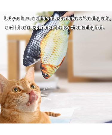Floppy Fish Cat Toy | Electric Catnip Plush Simulation Toy for Indoor Cats | Interactive Kitten Chew Toy | Bronze - Buy Online on GoSupps.com