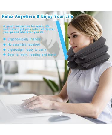 YongZan Cervical Neck Traction Device - Adjustable Inflatable Neck Brace for Instant Pain Relief & Decompression - Buy Online on GoSupps.com