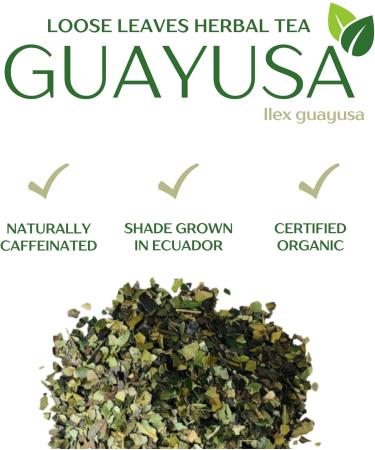 Organic Guayusa Tea 113g Loose Leaf Premium Shade-Grown Ilex Guayusa Coffee Alternative Natural Energy Boost Naturally Caffeinated Herbal Tea | DRAGONFLY HERBS - Buy Online on GoSupps.com