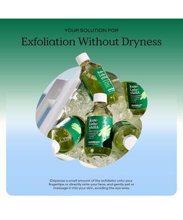 KraveBeauty Kale-Lalu-yAHA 5.25% AHA Exfoliator - Glycolic Acid & Hyaluronic Acid Unclogs Pores Hydrates Skin Vegan & Cruelty Free - 6.76 fl oz - Buy Online on GoSupps.com