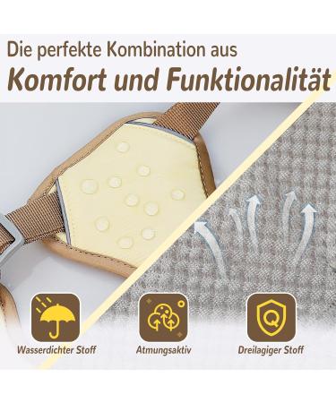 Buy Multi-Purpose Dog Harness with Leash Set - Outbreak-Proof & Anti-Train for Small to Medium Dogs (Beige M) - International Shipping Available - Buy Online on GoSupps.com