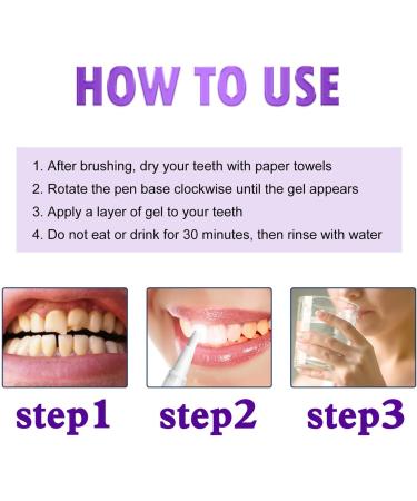 Tooth Whitening Gel - No Sensitivity Travel-Friendly Purple Pin for Home & On-the-Go Dental Care - Buy Online on GoSupps.com