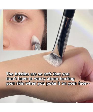 Teksome Concealer Brush Soft | Tapered Concealer Makeup Brush - Brightener Imperfections Brush For Dark Circles Puffiness Soft Bristles Refined Makeup Look - Buy Online on GoSupps.com