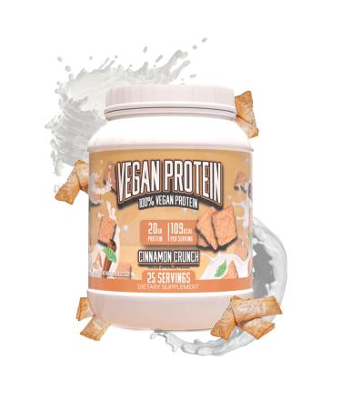 Huge Supplements Vegan Protein Powder - Cinnamon Crunch - Superior Plant-Based Protein Powder, 20g Protein Per Serving, Gluten Free
