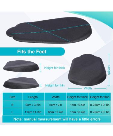 Haofy Gel Heel Pillow for Heel Spurs - 2 Pairs Orthopedic Insoles for Achilles Support - Over Supination & Pronation - Black (4 Pack) - Buy Online on GoSupps.com