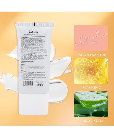 Daily UV Defense Sunscreen SPF 50 PA++++ | Organic Hydrating Non-White Cast Protection for All Skin Types - Nourishing UV Defense (1.69 oz - Buy Online on GoSupps.com