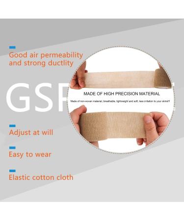 GSPCARE Self Adherent Bandage Wrap 6 Roll 7.5cm X 4.5m Vet Wrap Non-Woven Cohesive Bandage Wrap Pet Bandage Tape Strong Elastic Kinselogy Tape for Sports Protection(Printed Color) Printed 6 Count - Buy Online on GoSupps.com