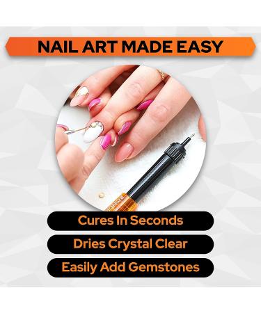 Bondic Super Glue LED UV Repair Kit - Adhesive Welding Tool for Fingernail Gems, Glass, Eyeglasses, & Crafts - Nail Repair Bonding with Light - Buy Online on GoSupps.com