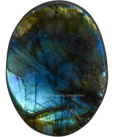 Labradorite Worry Stone Crystals | Stress Relief Gifts for Meditation & Relaxation | Unique Fidget Stones for Men & Women - Perfect Stocking Stuffers & Birthday Gifts - Buy Online on GoSupps.com