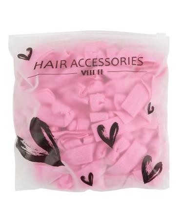 MEEDEE 100 Pack Hot Pink Elastic Hair Ties | No Crease Soft Ribbon Ties | Knotted & Ouchless for Ponytails & Yoga | Elastic Bracelets Included - Buy Online on GoSupps.com