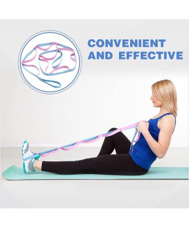 10-Loop Non-Elastic Yoga Strap Set for Stretching and Physical Therapy - Pilates, Exercise, Dance, Gymnastics - Buy Online on GoSupps.com