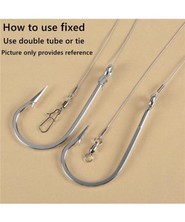LOTITONG 50m 264lb Fishing Steel Wire Line 7x7 49 Strands Leader Coating Jigging Fish Line Stainless Steel 1.5mm - Buy Online on GoSupps.com