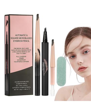 Eyebrow Pencils for Women Pencil for EyebrowsTeardrop Angled Eyebrow Brush to Eyebrows Precise Brush Tip Eyebrow Pencil Makeup Waterproof Quick Drying Long Lasting for 01 Light Brown