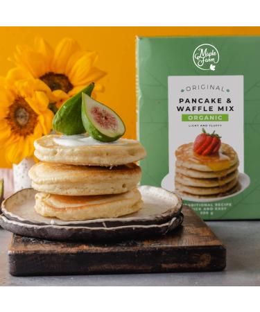 MapleFarm Organic Pancake & Waffle Mix - 500g | Original Organic Mix for Fluffy Pancakes & Waffles - Buy Online on GoSupps.com